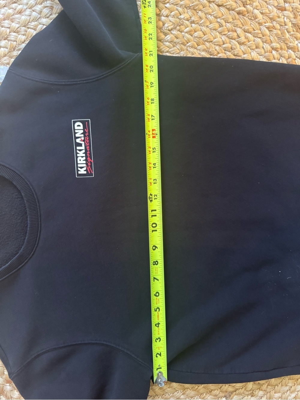Kirkland Signature Men's Black Crewneck Pullover with Logo Patch - Picture 7 of 8